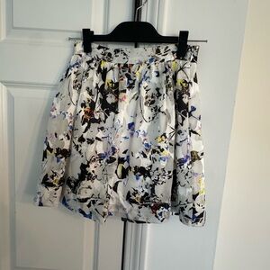 Elizabeth and James Abstract Floral A-Line Skirt